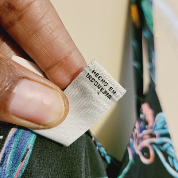 A New Day | Women's Black Multicolored Floral Print Mini Dress (Size Small) - Picture 10 of 14